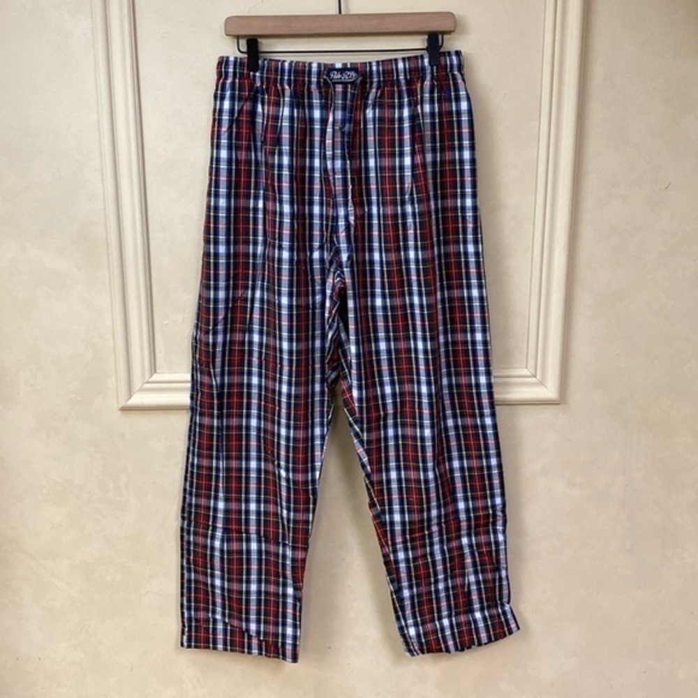 New! Polo Ralph Lauren Plaid Pajama Loun Pants size Large